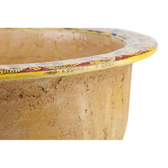 keramia mosdotal mintas festett mosogato kor alaku tal furdoszoba konyha mosdokagylo toszkan korall olasz pince borozo kezmoso country provence elegans klasszikus magas nagymeretu mely.jpg